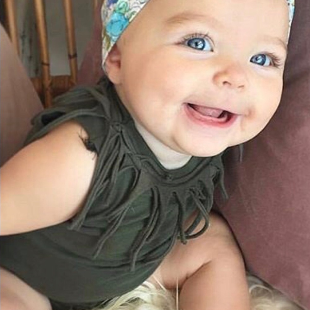 Boho Fringe Baby Bodysuit Onesie - Picture 6 of 8